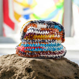 Bolso clutch melange tonos calidos