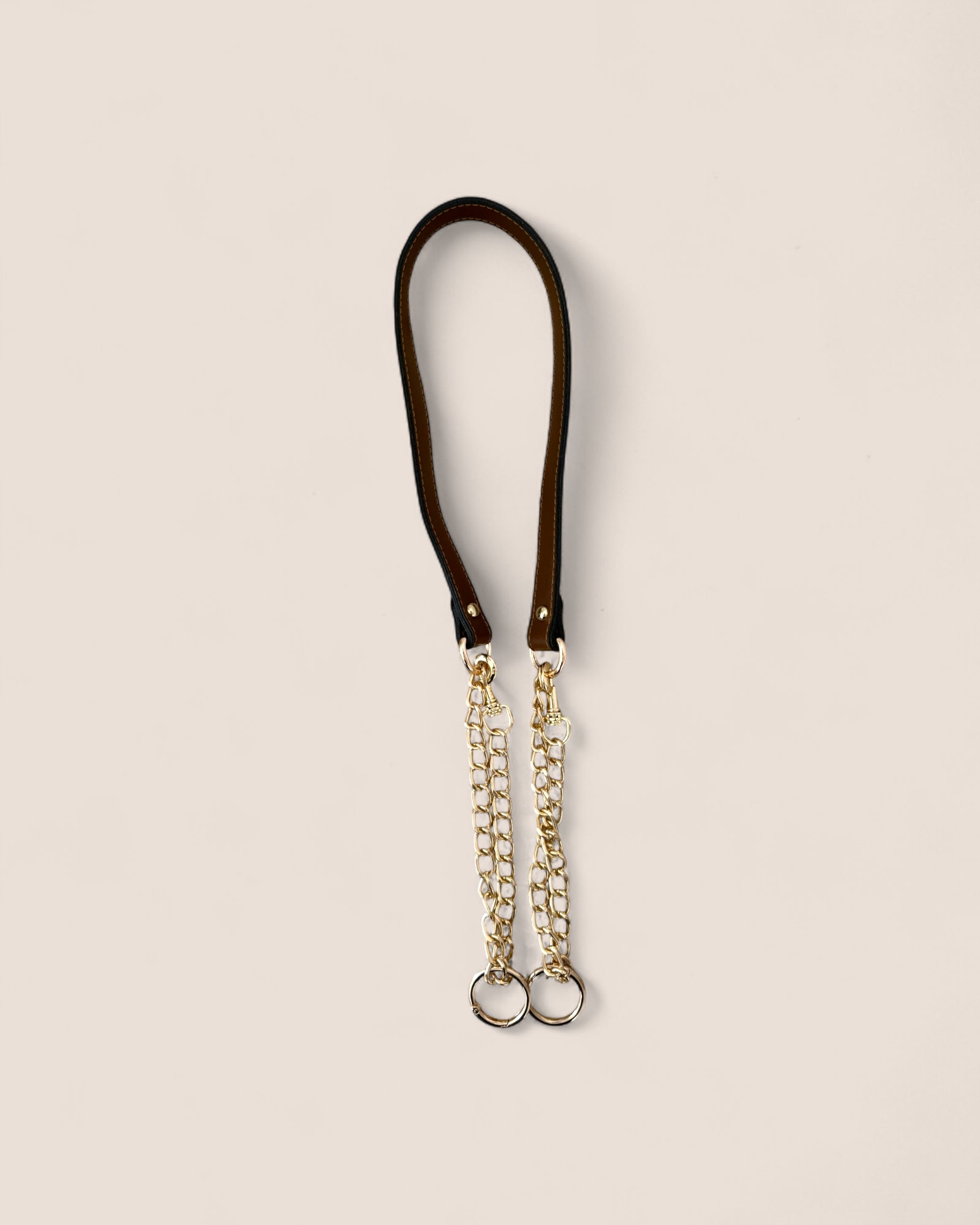 Correa desmontable de latón y microfibra dorada - thelabbo