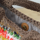 Detalle del cierre del tote melange