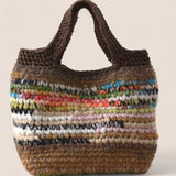 Tote bag melange de lana de colores