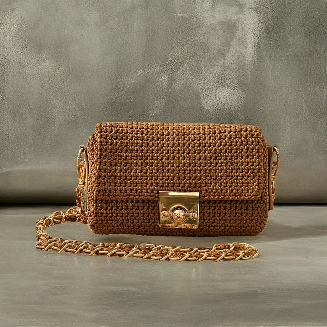 Golden outlets brown purse