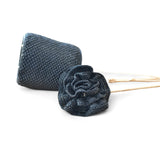 The Seau Cube in Black Raffia