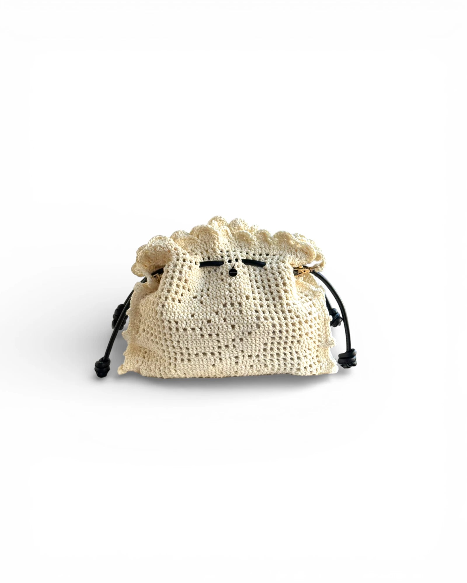 Bolso crochet artesanal Copenhague Lace en color crudo
