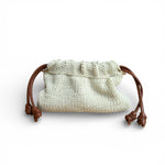 Detalle del tejido artesanal del bolso Copenhagen Blanco Sugar