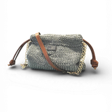 Bolso Copenhagen Plata tejido a mano en hilo de polipropileno reciclado – The Labbo
