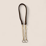 Correa desmontable de latón y microfibra dorada - thelabbo