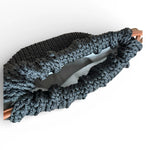 Interior del bolso Copenhagen Negro con forro textil artesanal