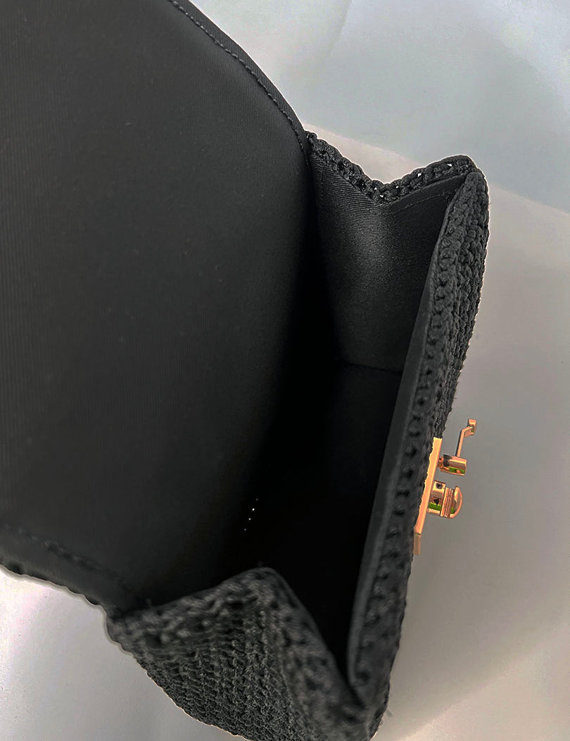 Interior bolso trapecio Negro- The Labbo