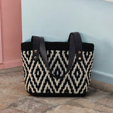 The Black and White Mosaic Tote Bag