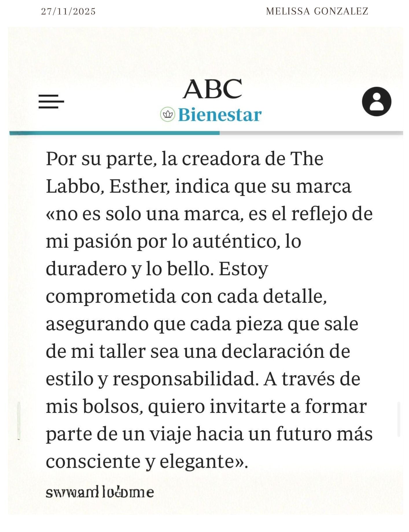 The Labbo en ABC Bienestar por Melissa González