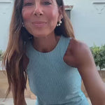 Monica del monte con su capazo Lola Chocolate